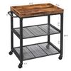 Mesh Shelves Kitchen Cart